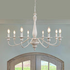 8 Lights Vintage Chandelier Farmhouse Metal Chandeliers Ceiling