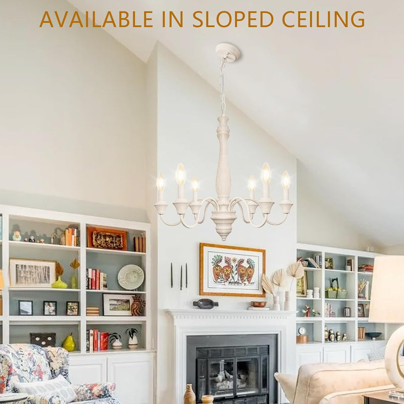 8 Lights Vintage Chandelier Farmhouse Metal Chandeliers Ceiling