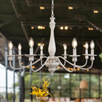 8 Lights Vintage Chandelier Farmhouse Metal Chandeliers Ceiling