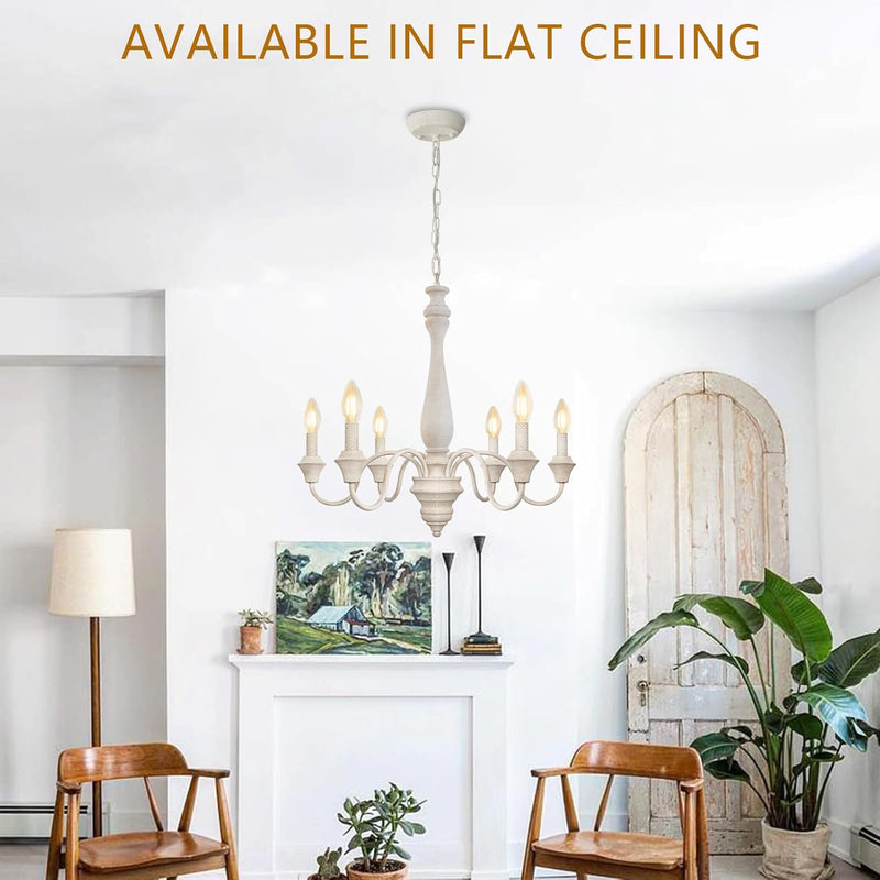 8 Lights Vintage Chandelier Farmhouse Metal Chandeliers Ceiling