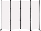 Single Large Room Divider on Wheels