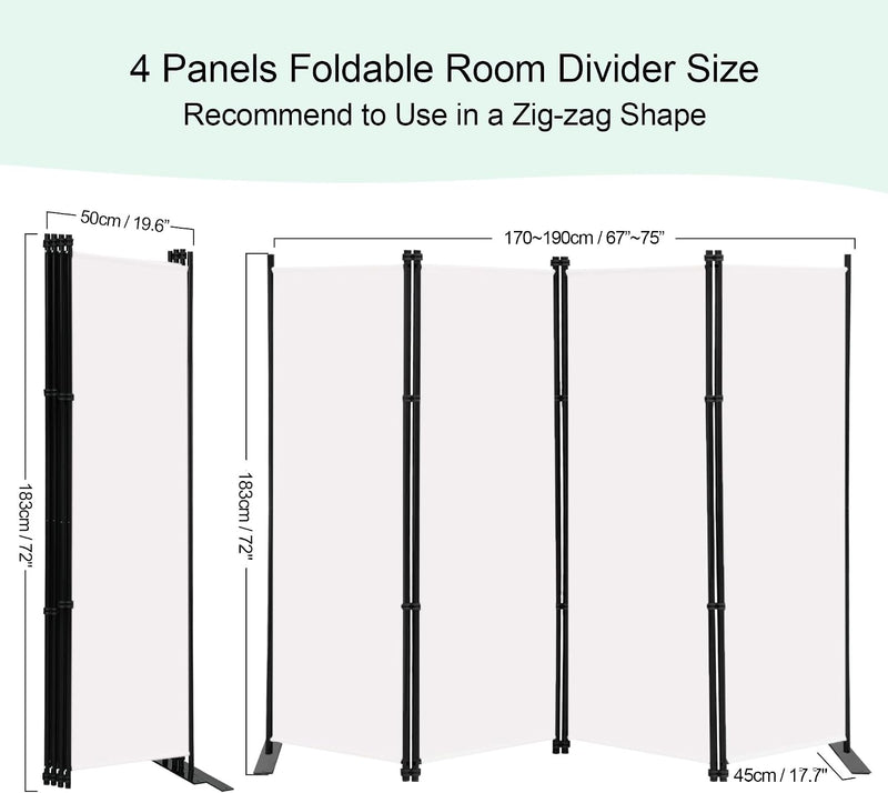 Single Large Room Divider on Wheels