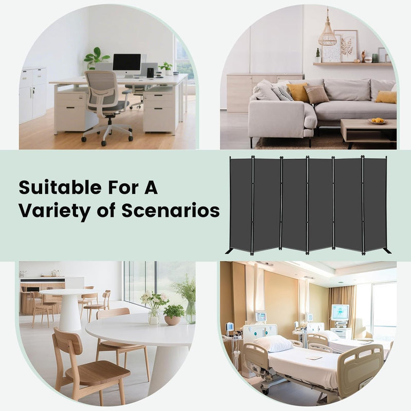 Single Large Room Divider on Wheels