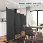 Single Large Room Divider on Wheels