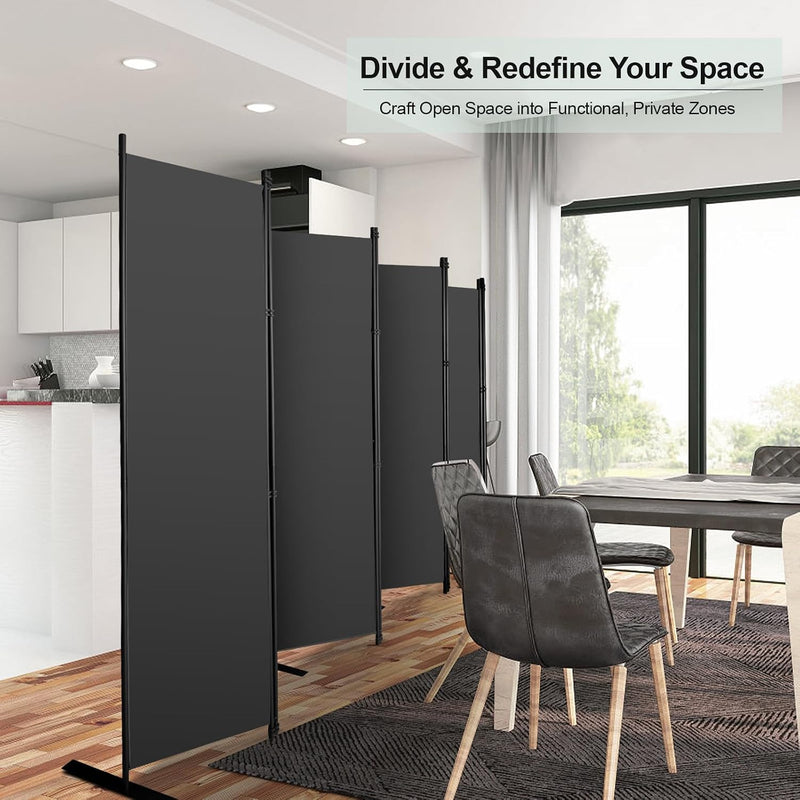 Single Large Room Divider on Wheels