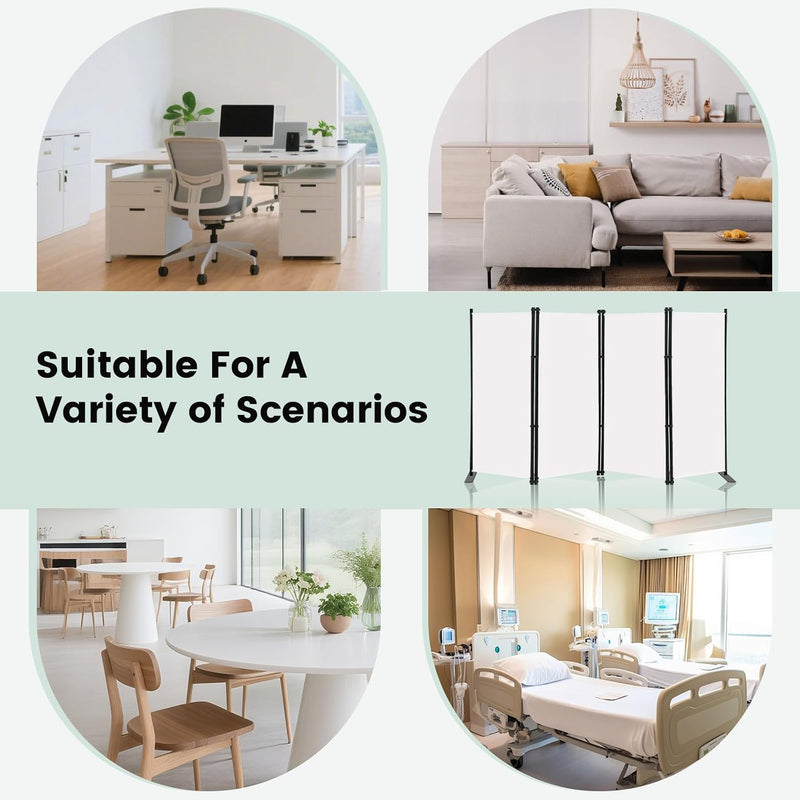 Single Large Room Divider on Wheels