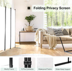 Single Large Room Divider on Wheels