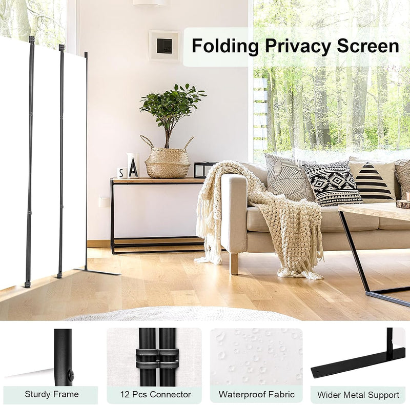 Single Large Room Divider on Wheels