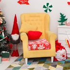 8 Pcs Christmas Stretch Couch Cushion Covers Snowflake