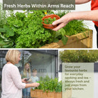 8 Pocket Herb Planter Natural 78x58x80CM
