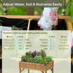 8 Pocket Herb Planter Natural 78x58x80CM