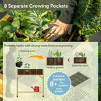 8 Pocket Herb Planter Natural 78x58x80CM