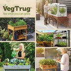 8 Pocket Herb Planter Natural 78x58x80CM