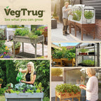 8 Pocket Herb Planter Natural 78x58x80CM