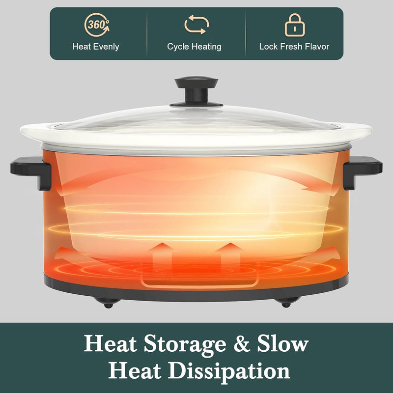 8 Quart Programmable Slow Cooker with Timer