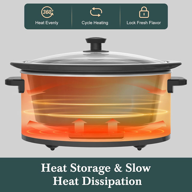 8 Quart Programmable Slow Cooker with Timer