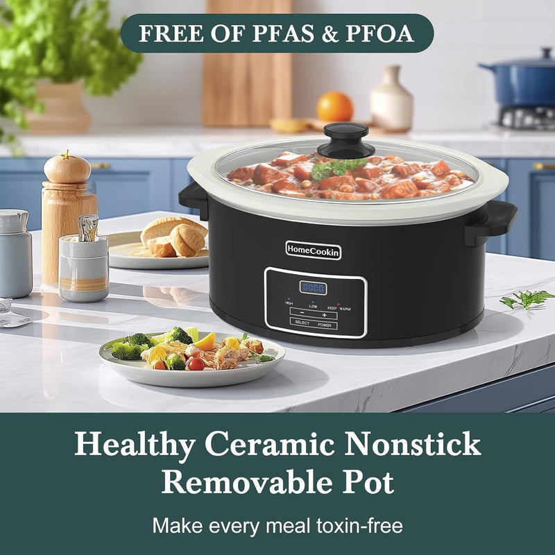 8 Quart Programmable Slow Cooker with Timer