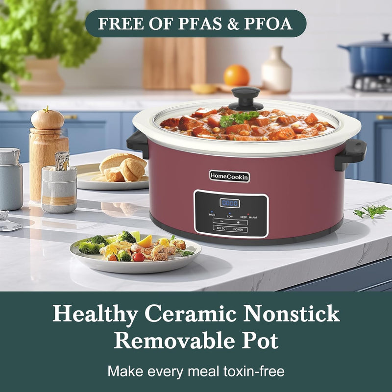 8 Quart Programmable Slow Cooker with Timer