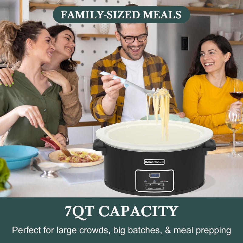 8 Quart Programmable Slow Cooker with Timer