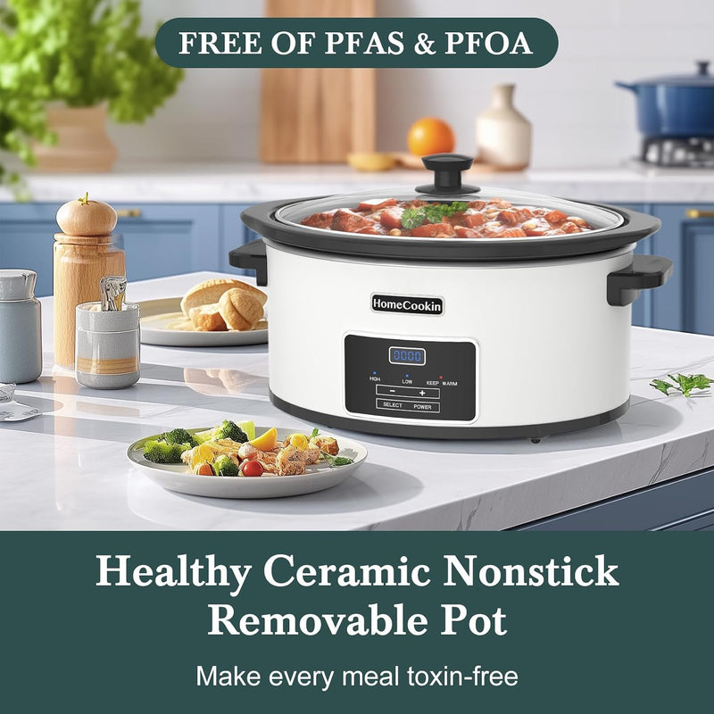 8 Quart Programmable Slow Cooker with Timer