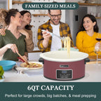 8 Quart Programmable Slow Cooker with Timer