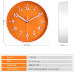 8” Round Silent Wall Clock