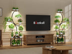 8-Tiered Plant Stand with Grow Lights 62" Tall