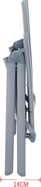 8-Way Adjustable Folding Chair Aluminium
