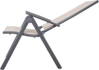 8-Way Adjustable Folding Chair Aluminium