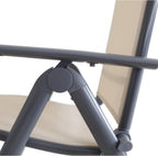 8-Way Adjustable Folding Chair Aluminium