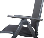 8-Way Adjustable Folding Chair Aluminium