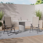 8-Way Adjustable Folding Chair Aluminium