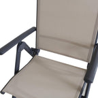 8-Way Adjustable Folding Chair Aluminium