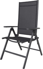 8-Way Adjustable Folding Chair Aluminium