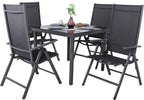 8-Way Adjustable Folding Chair Aluminium
