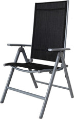8-Way Adjustable Folding Chair Aluminium