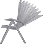 8-Way Adjustable Folding Chair Aluminium