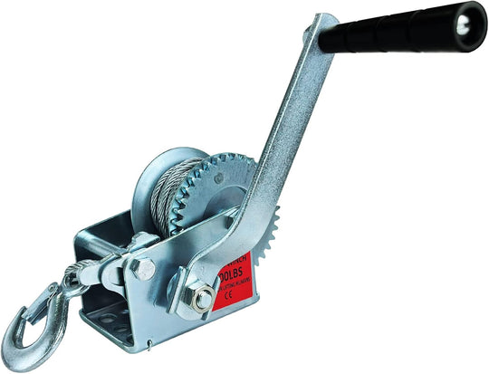 800lbs Heavy Duty Hand Winch Boat Trailer Strap