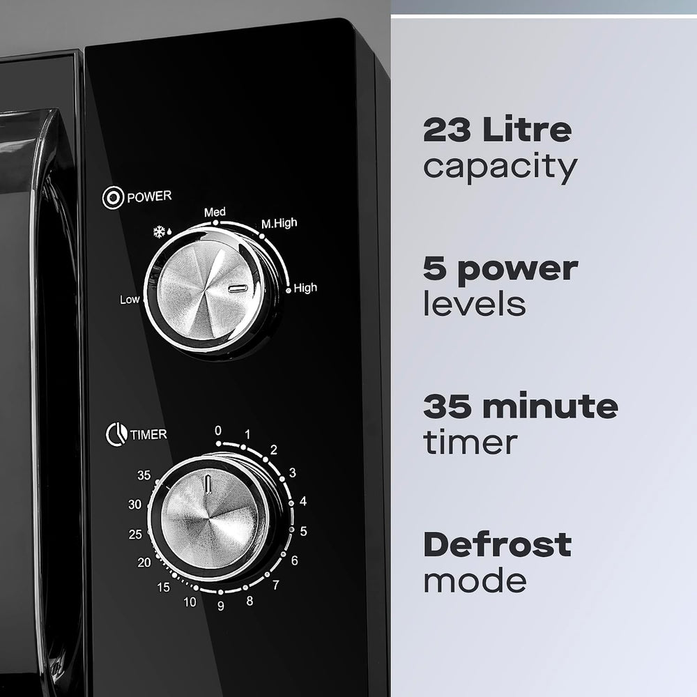 800W 23L Microwave Manual 35 Minute Timer 5