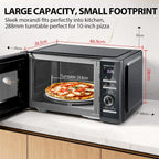 800W 23L Microwave Oven with Digital Display Auto