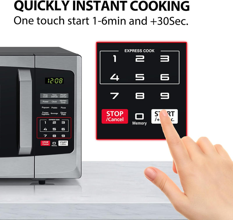 800W 23L Microwave Oven with Digital Display Auto