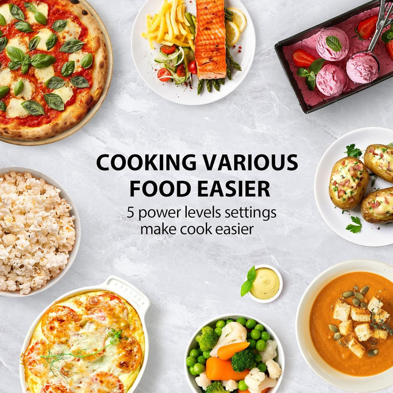 800W 23L Microwave Oven with Digital Display Auto
