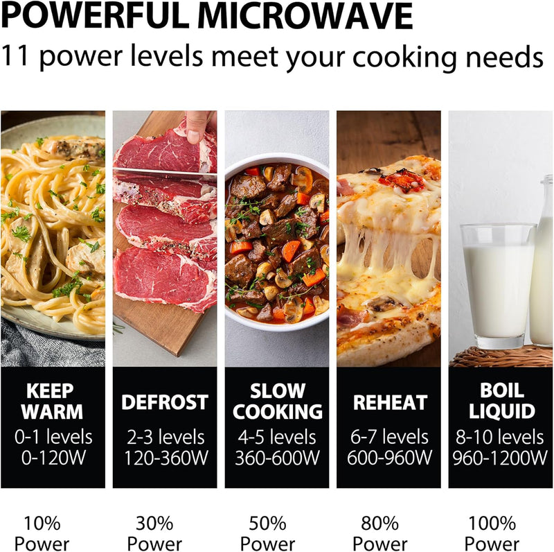 800W 23L Microwave Oven with Digital Display Auto