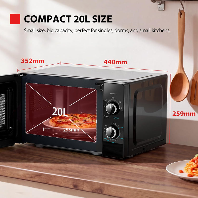 800W 23L Microwave Oven with Digital Display Auto
