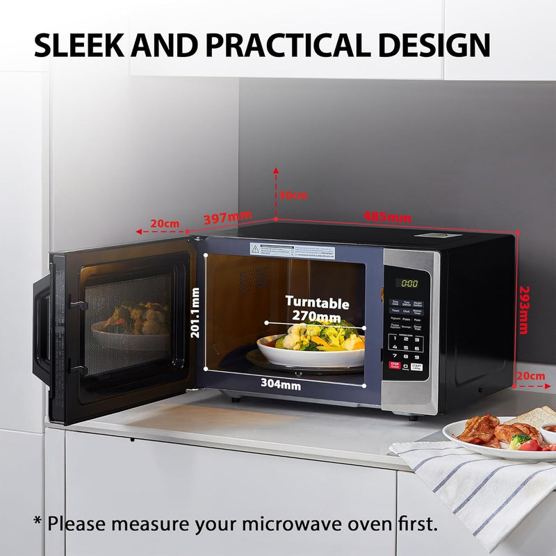 800W 23L Microwave Oven with Digital Display Auto