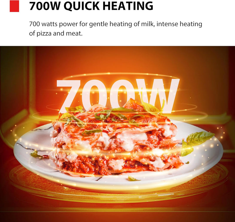 800W 23L Microwave Oven with Digital Display Auto