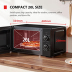 800W 23L Microwave Oven with Digital Display Auto
