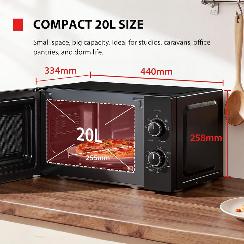 800W 23L Microwave Oven with Digital Display Auto