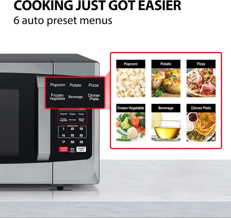 800W 23L Microwave Oven with Digital Display Auto