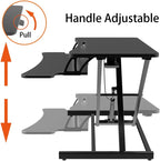 80CM Desk Converter Ergonomic Sit-Stand Riser Height Adjustable